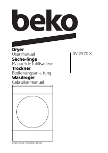 Manual BEKO DV 2570 X Dryer