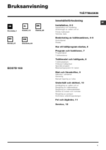 Bruksanvisning Hotpoint-Ariston ECO7D 169 (SK) Tvättmaskin