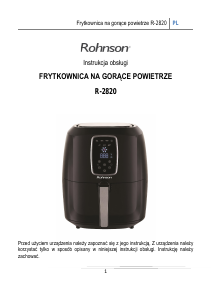 Instrukcja Rohnson R-2820 Frytkownica