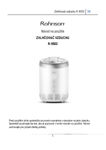 Návod Rohnson R-9503 Zvlhčovač