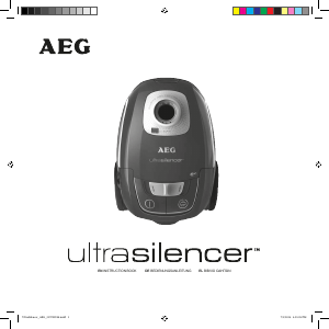 Εγχειρίδιο AEG UltraSilencer USALLFLOOR Ηλεκτρική σκούπα