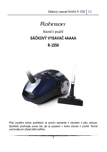 Manuál Rohnson R-1550 Vysavač