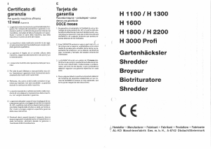 Manual AL-KO H 1300 Garden Shredder
