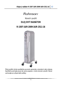 Manuál Rohnson R-2511-16 Topení