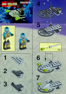 Bedienungsanleitung Lego set 6816 UFO Cyber blaster