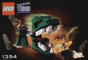 Handleiding Lego set 1354 Studios Dinohoofd aanval