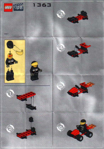 Bedienungsanleitung Lego set 1363 Studios Stunt Gokart