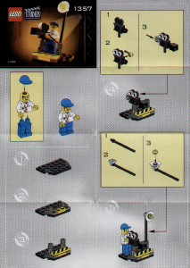 Manual de uso Lego set 1357 Studios Camarógrafo