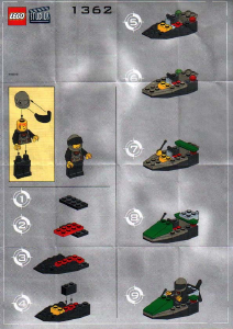 Bedienungsanleitung Lego set 1362 Studios Boot