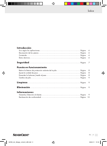 Manuale SilverCrest IAN 63708 Bilancia