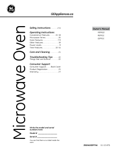 Manual GE CEM11SFC Microwave