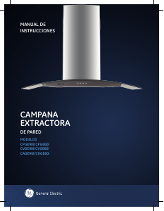 Manual de uso GE CPGE90I Campana extractora