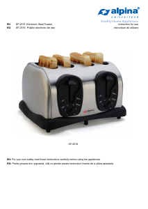 Manual Alpina SF 2516 Toaster