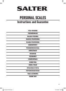 Mode d’emploi Salter 409 SVDR Stow-a-Weigh Pèse-personne