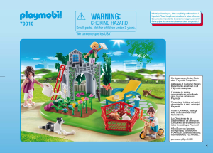 Manual de uso Playmobil set 70010 Modern House SuperSet Familia en el Jardín