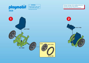 Manual Playmobil set 3928 Rescue Patient with wheelchair