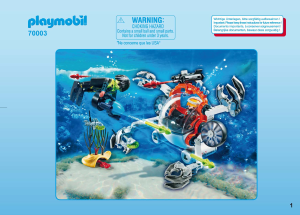 Bedienungsanleitung Playmobil set 70003 Adventure SPY TEAM Sub Bot