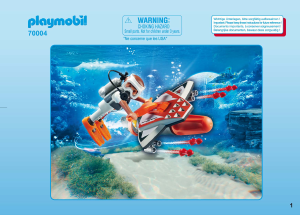 Manual Playmobil set 70004 Adventure Spy team underwater wing