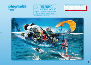 Bruksanvisning Playmobil set 70006 Adventure TEAM S.H.A.R.K. Harpunfartyg