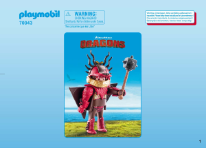 Handleiding Playmobil set 70043 Dragons Snotvlerk in vliegpak