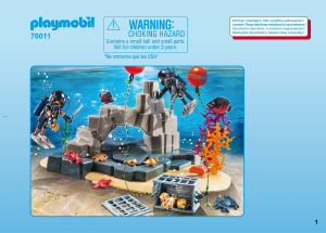 Manuale Playmobil set 70011 Police SuperSet Unità Speciale dei Sommozzatori