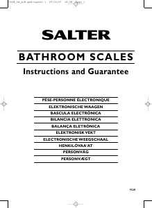 Manual de uso Salter 9028 SV3R09 Razor Báscula