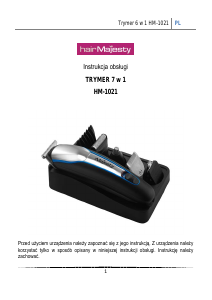 Instrukcja Hair Majesty HM-1021 Strzyżarka do włosów