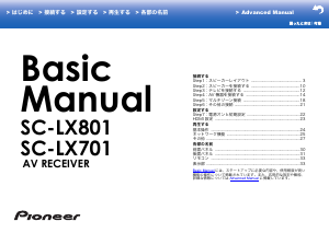 説明書 パイオニア SC-LX701 レシーバー