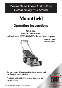 Mountfield sp53 best sale elite manual