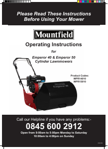 Handleiding Mountfield Emperor 50 Grasmaaier