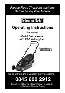 Manuale Mountfield HP46R Rasaerba