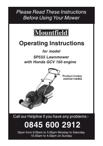 Manuale Mountfield SP555 Rasaerba