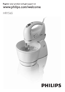 Használati útmutató Philips HR1565 Kézi mixer