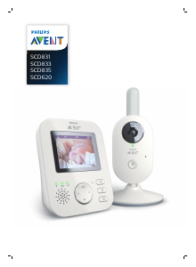 Manuale Philips SCD833 Avent Baby monitor