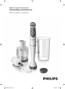 Manual Philips HR1610 Blender de mână