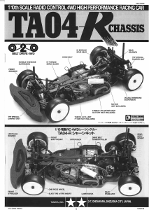 Mode d’emploi Tamiya TA04-R Voiture radiocommandée