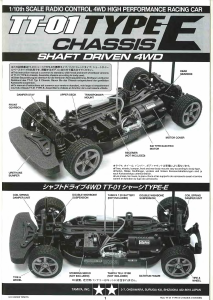 Manual Tamiya TT-01 Radio Controlled Car