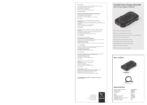 Mode d’emploi Xtorm AM114 Chargeur portable