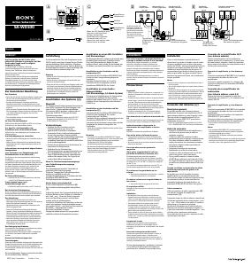 Manual de uso Sony SA-WD100 Subwoofer