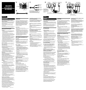 Handleiding Sony SA-WD200 Subwoofer