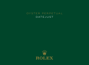 Handleiding Rolex Oyster Perpetual Detejust Horloge