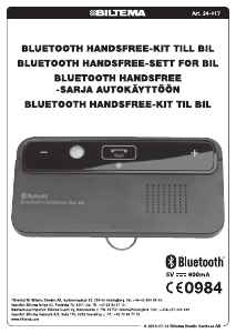 Käyttöohje Biltema 24-017 Autoteline