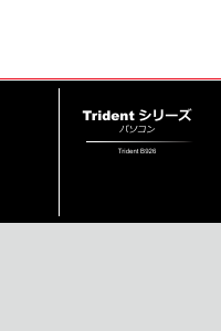 説明書 MSI Trident X Plus 9th デスクトップコンピューター