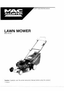Manual MacAllister Mac Pro 50 Lawn Mower