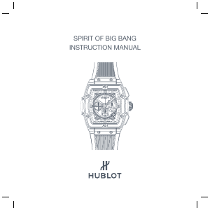 Handleiding Hublot 601.CI.7170.LR Spirit Of Big Bang Ceramic Blue Horloge