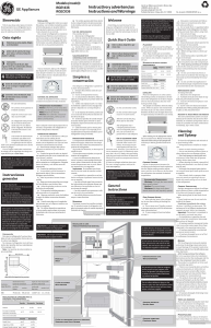 Manual de uso GE RGE1436YGRX0 Frigorífico combinado