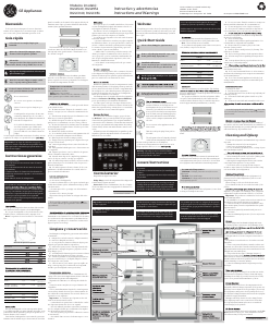 Manual de uso GE RGS1540BGRX0 Frigorífico combinado