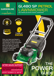 Manual Gardenline GL480SP Lawn Mower
