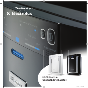 Manual Electrolux Z9122 Oxygen Purificator de aer