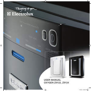 Manual Electrolux Z9124 Oxygen Purificador de ar